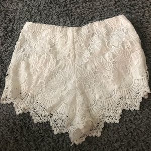 lace shorts
